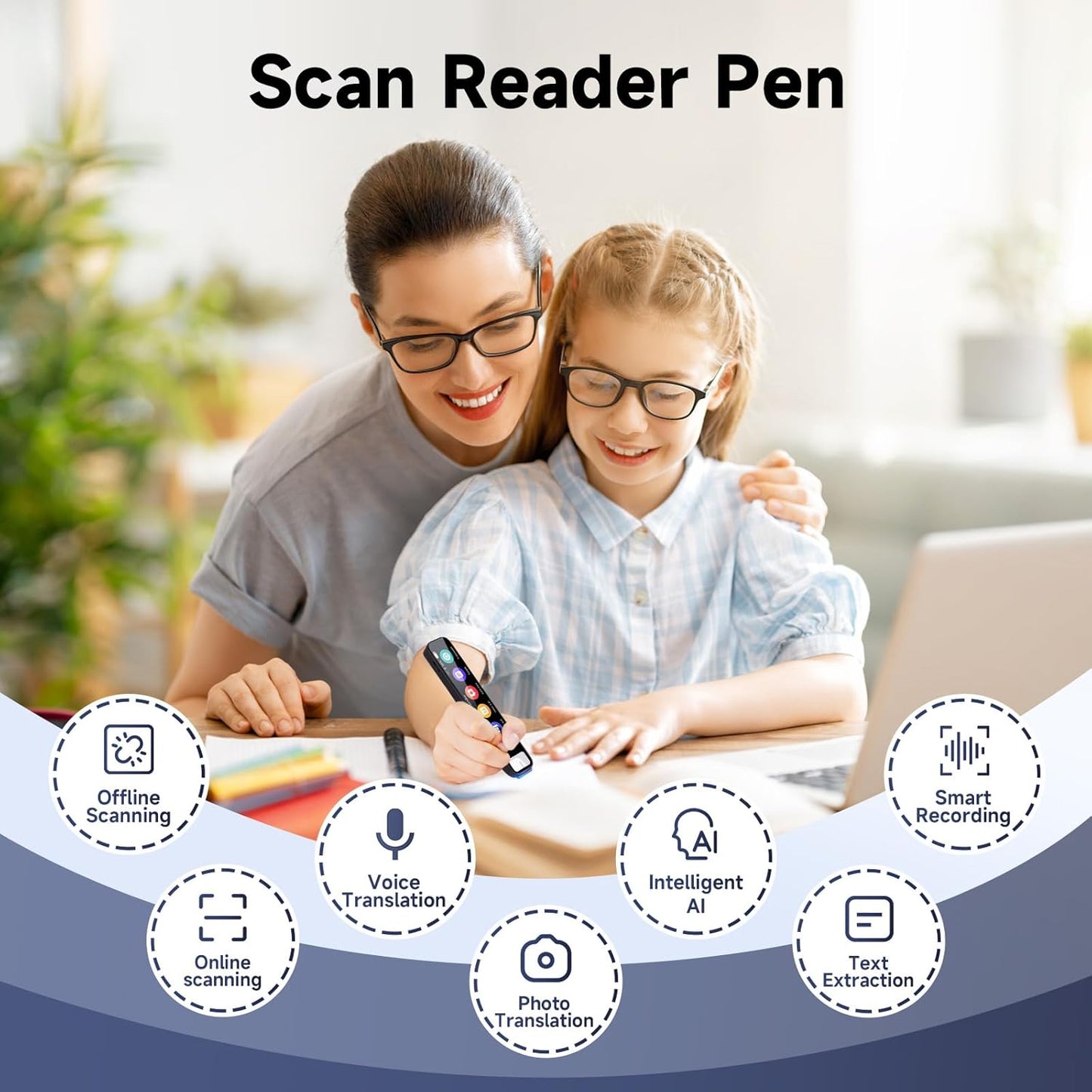 Scan Reader Pen - 134 Languages Translator for Dyslexia & Learning Support
