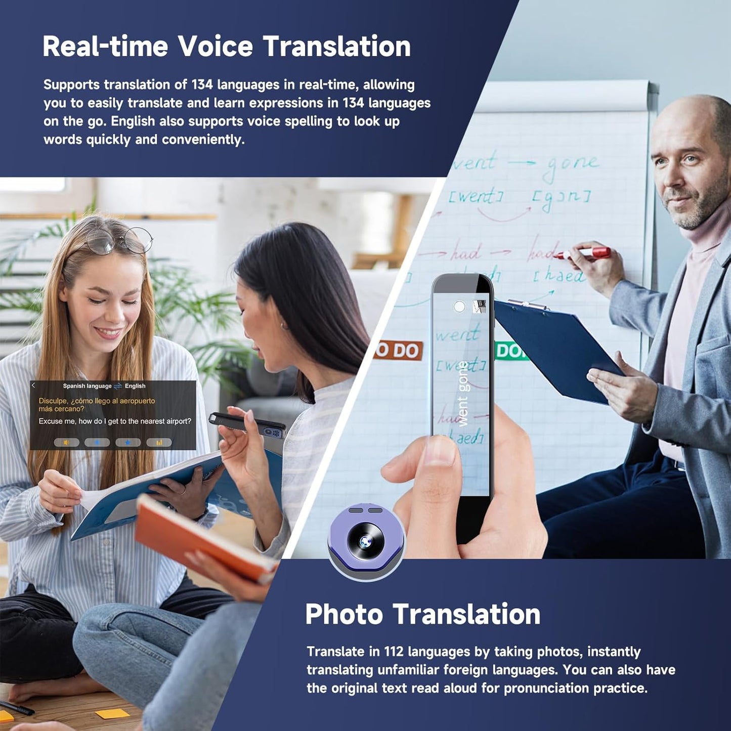 Scan Reader Pen - 134 Languages Translator for Dyslexia & Learning Support