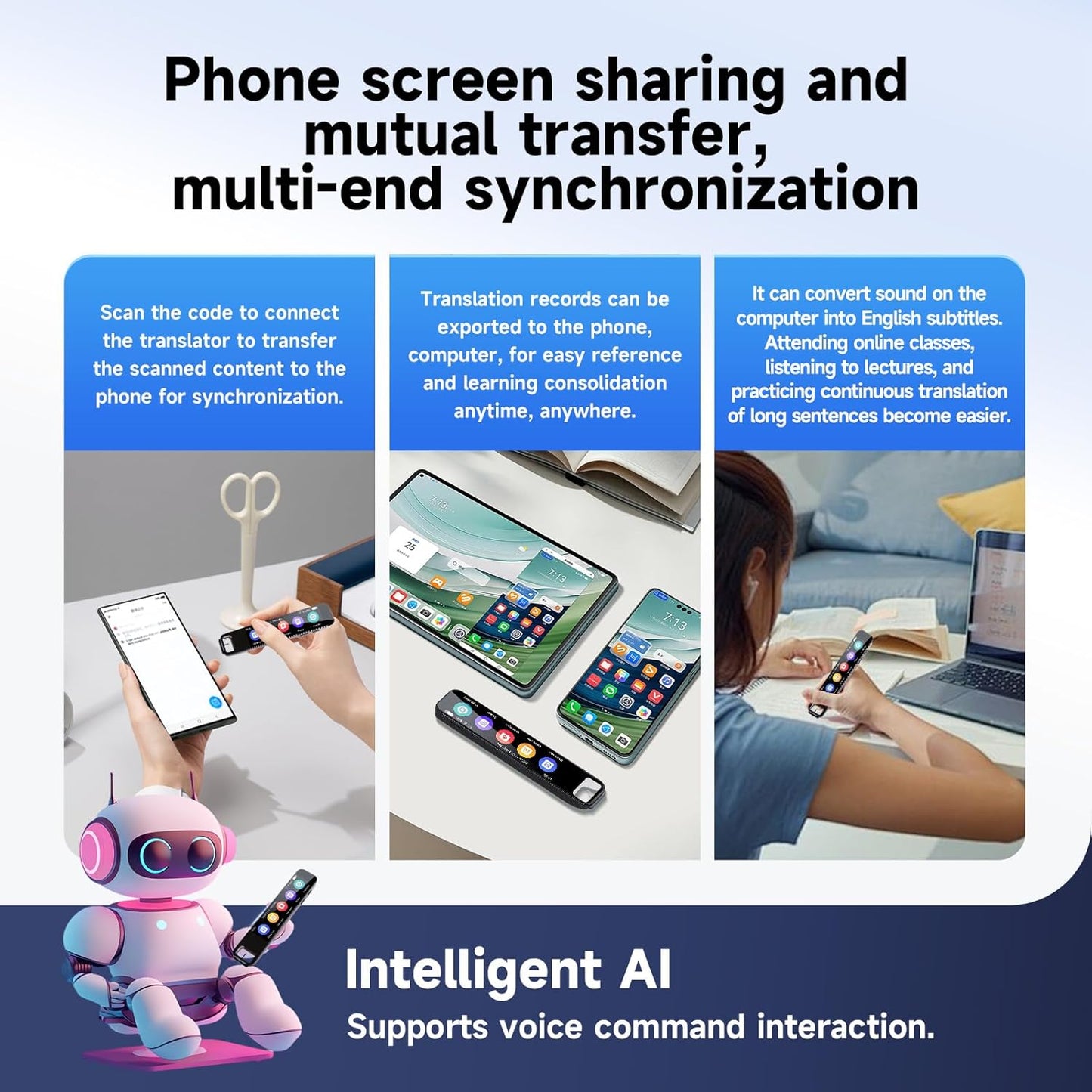 Scan Reader Pen - 134 Languages Translator for Dyslexia & Learning Support