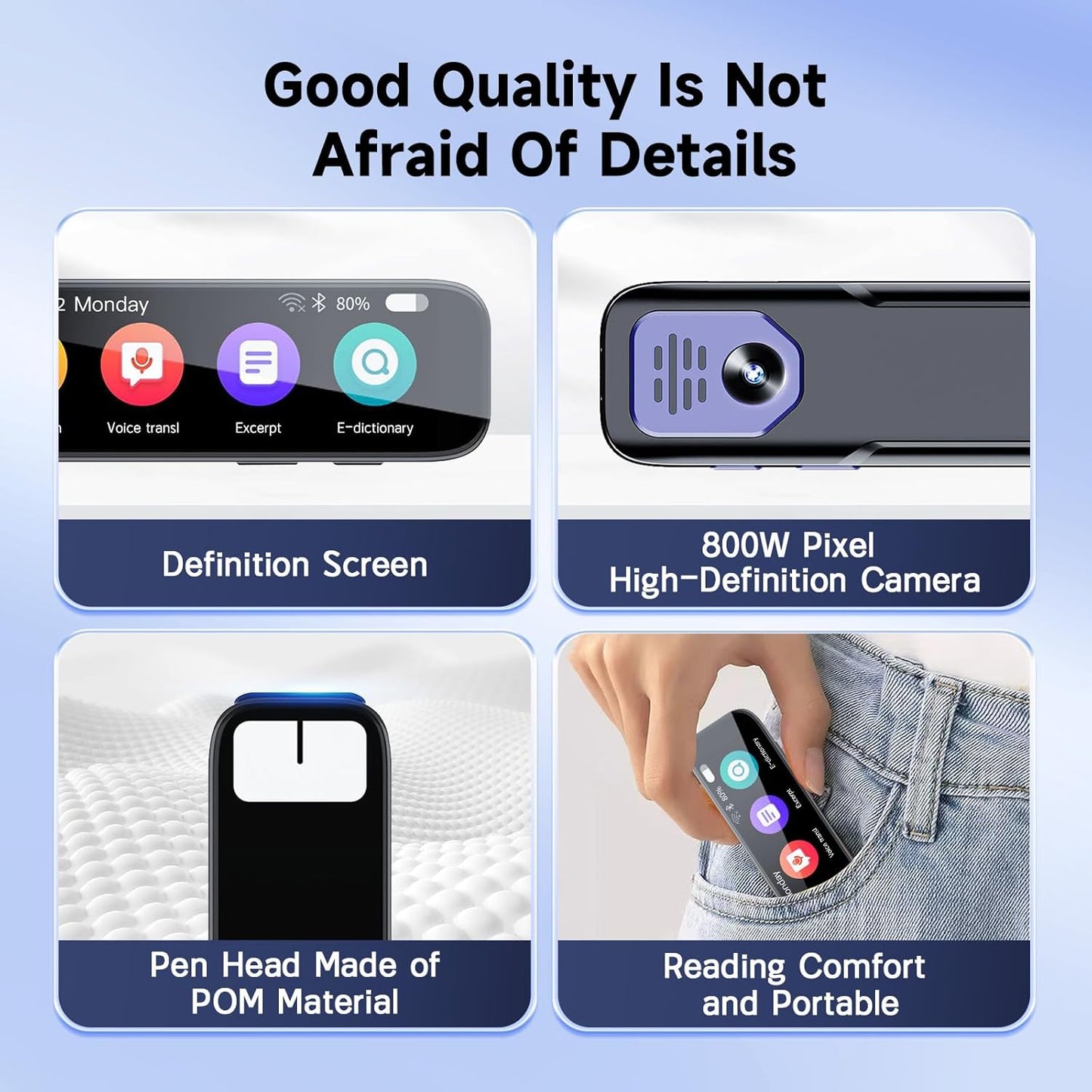 Scan Reader Pen - 134 Languages Translator for Dyslexia & Learning Support